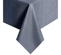 Obstal Nappe rectangulaire en vinyle pour pique-nique, camping, extérieur, 100 % imperméable, résistante à l'huile et aux déversements, facile à nettoyer, 137 x 366 cm, gris foncé