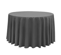 Obstal Nappe Ronde en Microfibre résistante à l'eau 210 g/m² pour Usage extérieur et intérieur (Champagne, 60 cm de diamètre), Polyester, Gris, 120 inch