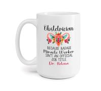 Obstétricienne Badass, Faiseuse De Miracles Tasse À Café Céramique Tasse À Thé Unique Mug Idée Cadeau Pour Anniversaire Noël Pâques 330Ml
