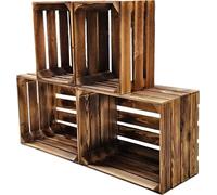 Obstkisten Holzkisten Regal 50 x 40 x 30cm und 40x30x25 4er