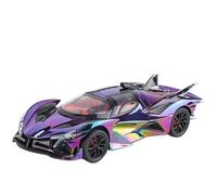 OBTABYBQX Moulage sous Pression Voiture 1:24 for Projet Apollo Evo Modèle Réduit Voiture Sport en Alliage Modèles Réduits Véhicules À L'échelle Collection Modèles Réduits Souvenirs(Purple)