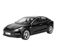 OBTABYBQX Moulage sous Pression Voiture Modèles De Voitures en Alliage À L'échelle 1:24 for Tesla Model Y 3 Kits Modèles Véhicules Réalistes Ornements Souvenirs(Black)