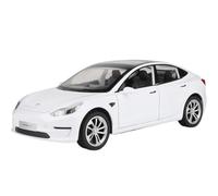 OBTABYBQX Moulage sous Pression Voiture Modèles De Voitures en Alliage À L'échelle 1:24 for Tesla Model Y 3 Kits Modèles Véhicules Réalistes Ornements Souvenirs(White)