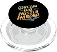 Obtenez des Citations motivées Rêve de Motivation Big Hustle Harder PopSockets PopGrip pour MagSafe