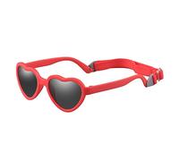 Obtenez une meilleure visibilité avec les lunettes de soleil pour enfants avec verres polarisés résistants aux UV et cadeau TPEE pour enfants, Cadre rouge