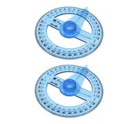 Obtenez une mesure ultime à 360 degrés avec cet ensemble de 2 pièces. Chaque outil en plastique de 10 cm dispose d'un rapporteur circulaire complet et d'une règle intégrée, ce qui en fait l'outil de