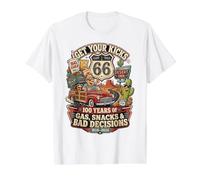 Obtenez Vos Coups de Pied 100 Ans collations au gaz Mauvaises décisions T-Shirt Graphique avec Valeur, Homme, Blanc, S