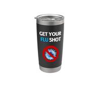 Obtenez votre vaccination contre la grippe infirmière et pharmacie Gobelet isotherme en acier inoxydable double paroi