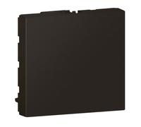 Legrand 079181L Mosaic Obturateur, 2 Modules, Noir Mat