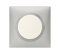 Obturateur à montage en saillie 1 module Legrand Dooxie aluminium