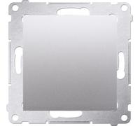 Obturateur avec pièce centrale pour cadre Simon 54 Premium argent mat Contact Simon DPS.01/43