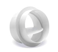 Obturateur d'amortisseur à backraft, amortisseur de conduit de séchoir bloqueur, idéal pour la modernisation des conduits empêchant les courants d'air indésirables dans les conduits métal blanc 125mm