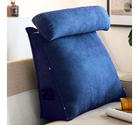 OBTUSS Coussin de lecture triangulaire avec cou réglable, coussin de soutien dorsal pour canapé, lit, tête de lit, coussin de soutien lombaire