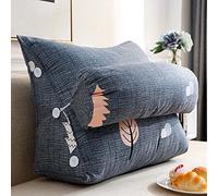 OBTUSS Oreiller de lecture triangulaire avec cou réglable, oreiller ergonomique doux pour le repos de la tête de lit, coussin de soutien du dos, grand traversin de canapé