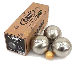 Obut Loisir inox TATOU, jeu de 3 boules