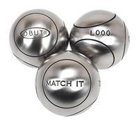 Boules De Pétanque Obut Boules De Pétanque Obut Match It Inox 74mm Strie1 Argent Métalisé 720g