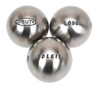 Boules De Pétanque Obut Boules De Pétanque Obut Soleil Tendre 74 Mm Argent Métalisé 720g Gris