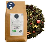 Obvious Tea -Thé Vert Bio -Détox Feu du Dragon -Saveurs Pomme/Cassis -100gr Vrac -Conditionné en France -100% Bio -50 Tasses -Qualité Premium (1kg)