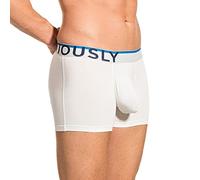 Obviously EveryMan Boxer Jambe 7,6 cm, blanc, Large
