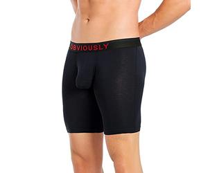 OBVIOUSLY Freeman Boxer Jambe 15,2 cm, noir, Large