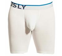 Obviously Pour des hommes Everyman Plaine Rayonne de bambou Boxer Brief - blanc