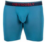 Obviously Pour des hommes FreeMan Plaine Modal Caleçons - Bleu