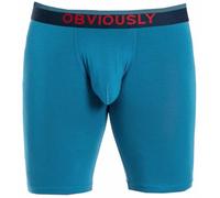 Obviously Pour des hommes FreeMan Plaine Modal Caleçons - Bleu
