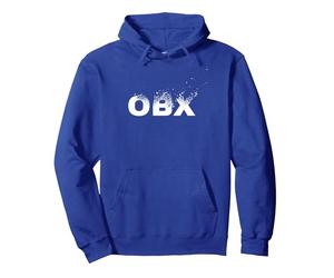 OBX The Outer Banks T-Shirt Blanc Dispersé Sweat à Capuche, Unisexe pour Adultes, Bleu Royal, S