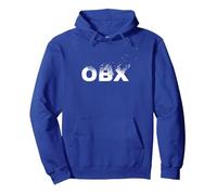 OBX The Outer Banks T-Shirt Blanc Dispersé Sweat à Capuche, Unisexe pour Adultes, Bleu Royal, XL