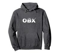 OBX The Outer Banks T-Shirt Blanc Dispersé Sweat à Capuche, Unisexe pour Adultes, Chiné Foncé, XL