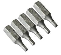 OC-PRO 5 Embouts de Vissage 6 PANS 2,5 mm - Court 25 mm - Entrainement 6 PANS 1/4 pour Visseuse ou Tournevis porte-embout