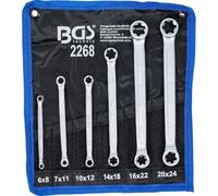 OC-PRO Clés Torx à Oeil Double de E6-E8 E7-E11 E10-E12 E14-E18 E16-E22 E20-E24
