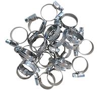 OC-PRO Collier de serrage INOX AISI 316 - W5 - 9 mm - Serrage 25 x 40 mm - Argenté - Serrure 6 pans - SACHET DE 25 COLLIERS