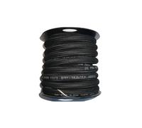 OC-PRO Durite Carburant 6 x 11 mm, NBR Caoutchouc Synthétique avec Tresse Textile, Noir, 15 Mètres