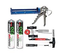 LOT PARE BRISE: DECOUPE JOINT, COLLE, PISTOLET A COLLE