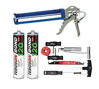 LOT PARE BRISE: DECOUPE JOINT, COLLE, PISTOLET A COLLE ROTATIF