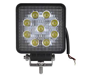 OC-PRO Phare DE Travail A LED Carre 12/24V 27W Lumiere Diffuse