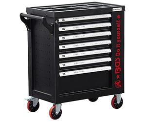 OC-PRO SERVANTE ATELIER VIDE 7 TIROIRS 1 PORTE LATERALE DIY NOIR 795.1 mm x 969.7 mm x 400 mm GARAGE