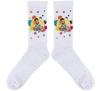 Ocadeau Chaussette blanc personnalisé avec une photo - Paire de chaussette blanche mixte avec impression photo - Chaussettes personnalisable avec photos