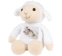 Ocadeau Peluche Mouton Personnalisé Photo - Mouton Habillé avec Tee Shirt Blanc à Personnaliser - Peluche Personnalisable