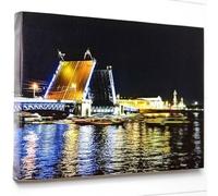 Ocadeau Tableau photo personnalisé rectangle - Toile imprimée sur châssis en bois - Déco murale personnalisable multi-tailles avec votre photo