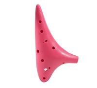 Ocarina 1 Ocarina Alto En Résine Et Plastique À 12 Trous Clé En Do Flûte Multicolore Instrument De Musique(Pink)