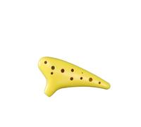 Ocarina 12 trous accordé en do, instrument pour débutant(Yellow)
