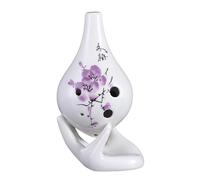 Ocarina 6 trous pour débutants instrument en céramique touche alto en do pratique d'introduction ocarina Professionnel(3)