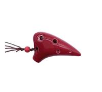 Ocarina 6 trous SC Tune Pendentif en céramique Petit instrument de musique (café)