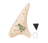 Ocarina à 12 trous avec des tonalités riches et une construction légère en résine pour les amateurs de musique et les interprètes Instrument à vent en résine