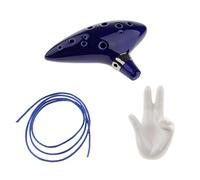 Ocarina AC 12 trous en céramique avec support