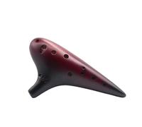 Ocarina alto 12 trous en do, instrument de musique en céramique haut de gamme for débutants et professionnels, AC-Ocarinas porcelaine(12AC Coffee(Performance))