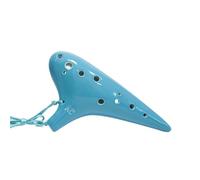 Ocarina alto 12 trous en do, instrument de musique en céramique haut de gamme for débutants et professionnels, AC-Ocarinas porcelaine(12AC Celadon(Performance))