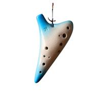 Ocarina alto en do 12 trous, instrument de musique en céramique haut de gamme for débutants et professionnels porcelaine(Gradient Blue)